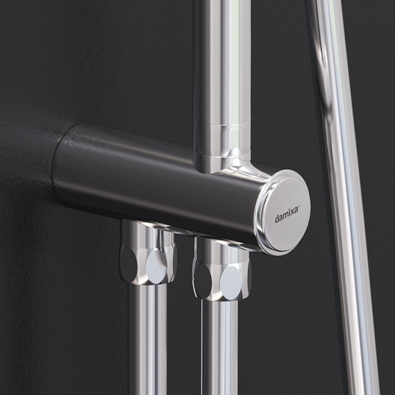 Душевая система Damixa Apollo 947000000 стойка с тропическим душем, хром