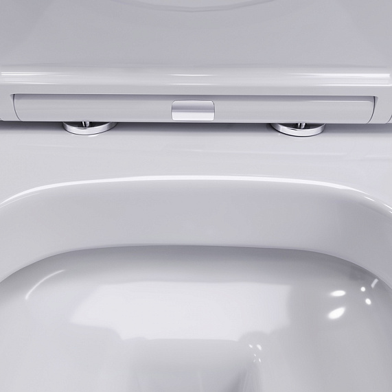 Унитаз подвесной Damixa Sirius DX86C1700SC безободковый с сиденьем микролифт, белый