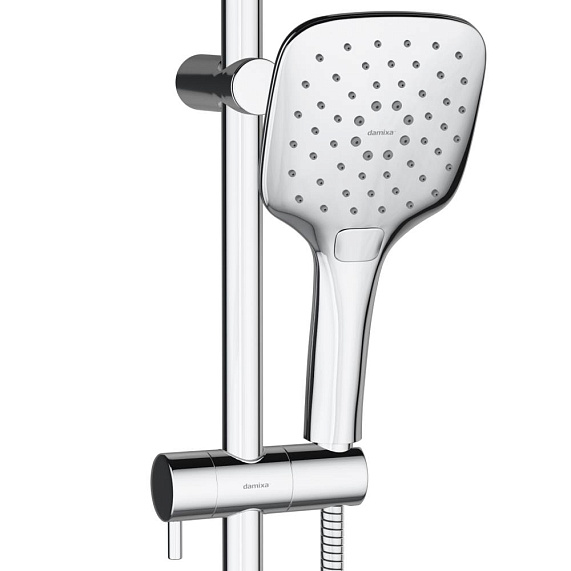 Душевой гарнитур Damixa Eclipse 931001000 держатель, шланг, лейка 3 режима, хром