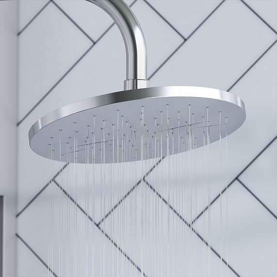 Душевая система Damixa Jupiter 977770000 стойка с тропическим душем, гигиеническим душем, смесителем, изливом, хром