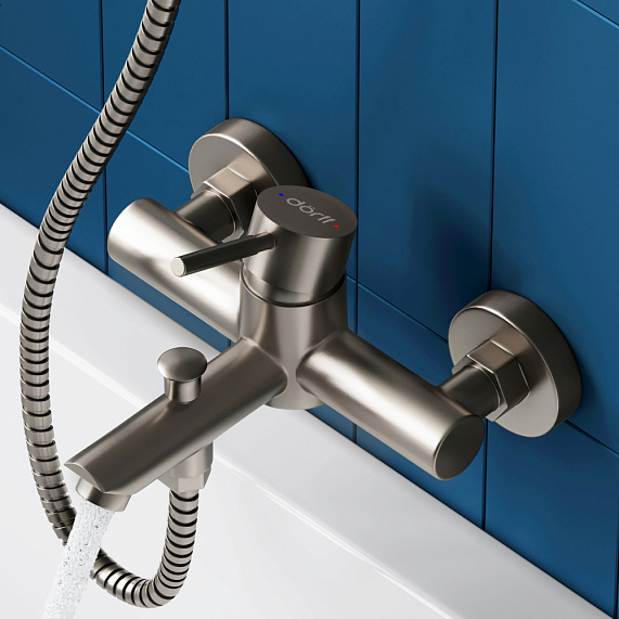 Смеситель для ванны и душа Dorff Logic D3010000SS никель