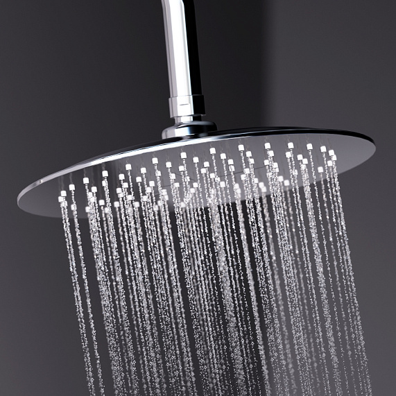 Душевая система Damixa Scandinavian Pure 936740000 стойка с тропическим душем, смесителем, изливом, хром