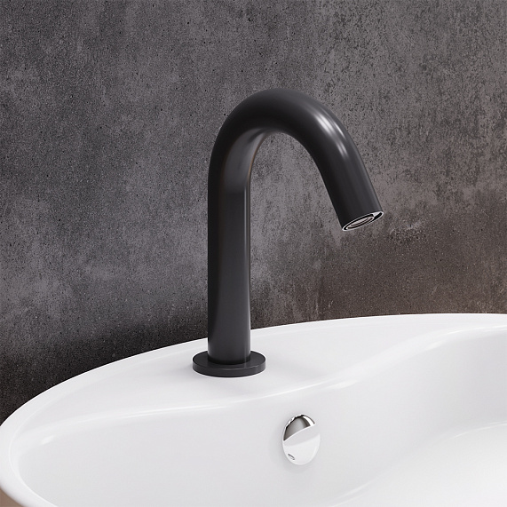 Смеситель для раковины (умывальника) Damixa Scandinavian Pure 360290300 сенсорный, черный