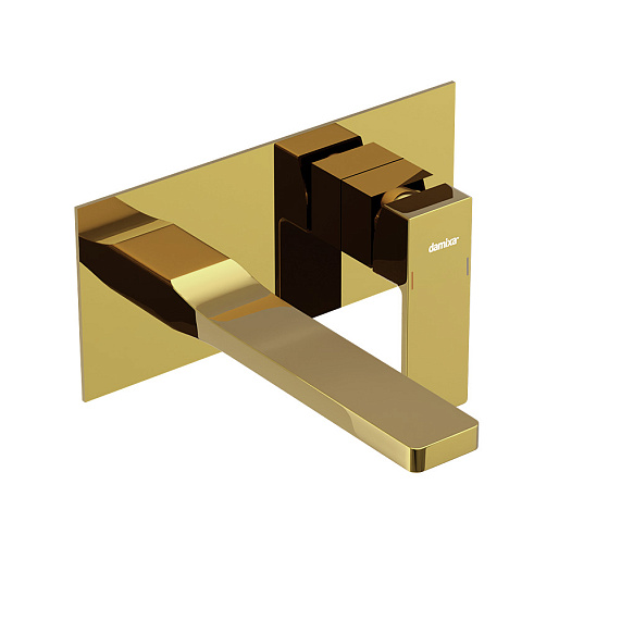 Смеситель для раковины Damixa Gala 530260600 золотой встраиваемый