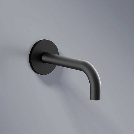 Встраиваемая душевая система Damixa Scandinavian Pure 936510300 черная: тропический верхний душ, ручной душ, излив