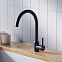 Смеситель для кухни Dorff Logic D3007022 высокий, черный