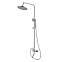 Душевая система Dorff Prime D0740900 стойка с тропическим душем, смесителем, изливом, хром