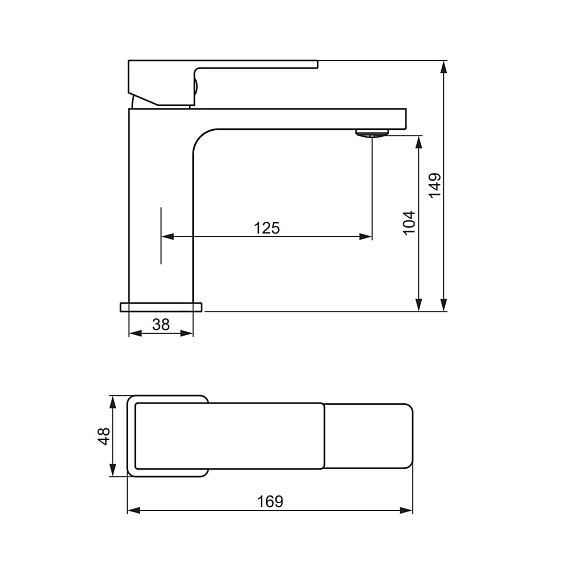 Смеситель для раковины (умывальника) Damixa Gala 530210600 золото
