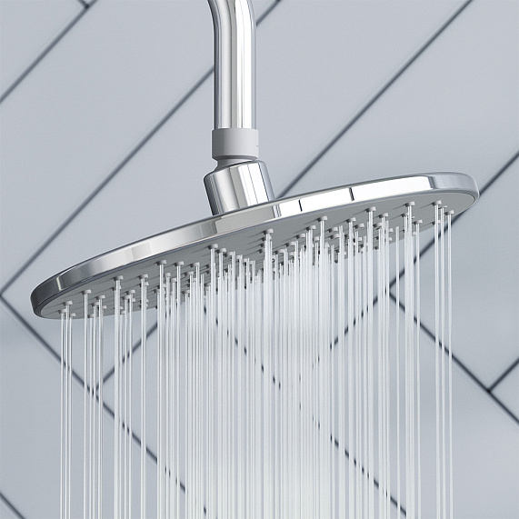 Душевая система Damixa Akita 409111000 стойка с тропическим душем, термостатом, смесителем, хром