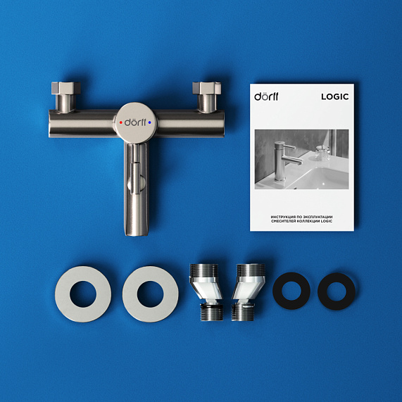 Смеситель для ванны и душа Dorff Logic D3010000SS никель