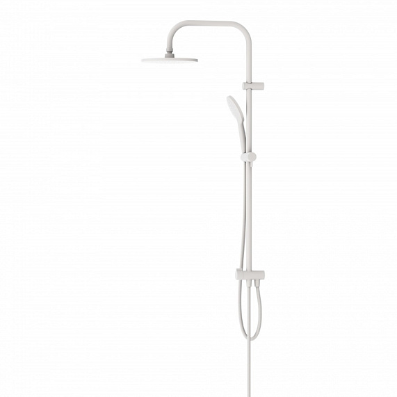 Душевая система Damixa Jupiter 977000200 стойка с тропическим душем, белая