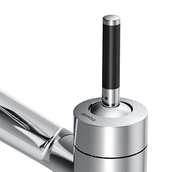 Смеситель для кухни Damixa Arc 290007464 3D с поворотным изливом, хром