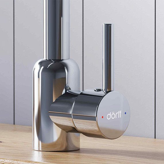 Смеситель для кухни Dorff Logic D3007000 высокий, хром