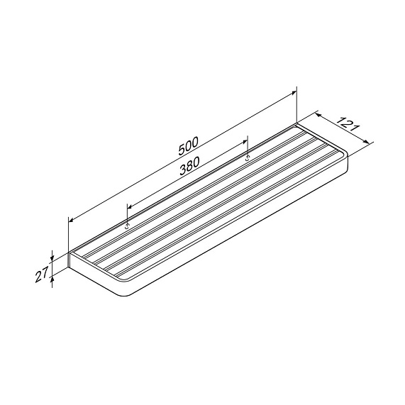 Полка в ванную Damixa Jupiter DA7737600 черная
