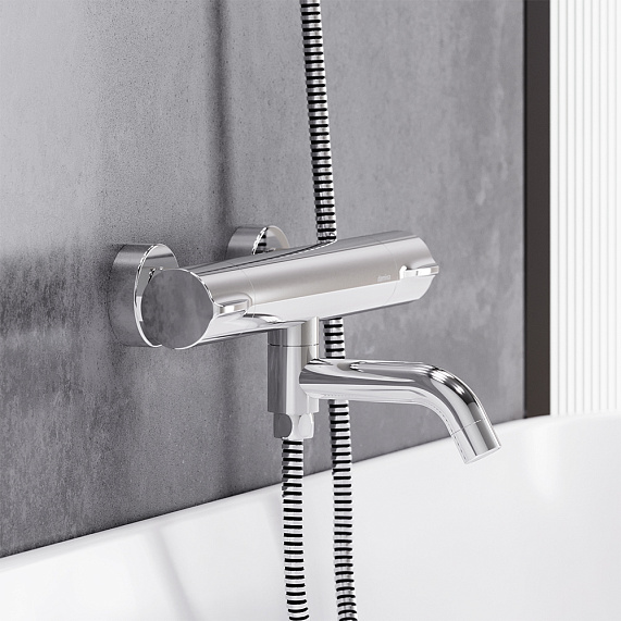 Смеситель для ванны и душа Damixa Scandinavian Pure 363000000 термостат, хром