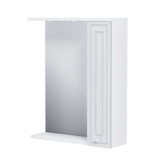 Шкаф с зеркалом 60 Damixa Palace One M41MPR0601WG белый глянец правый