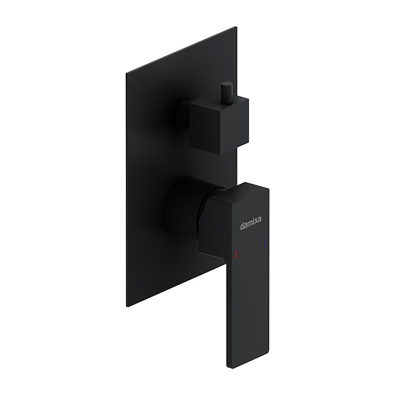 Смеситель для ванны и душа Damixa Gala 537100300 черный встраиваемый