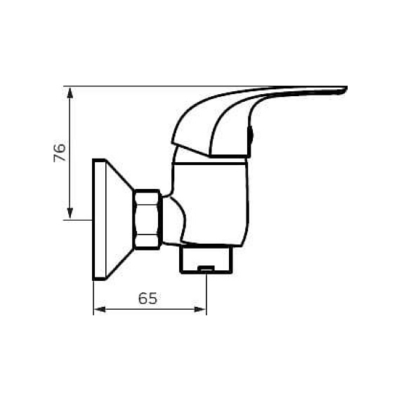 Смеситель для душа Dorff Stark D1102000 хром
