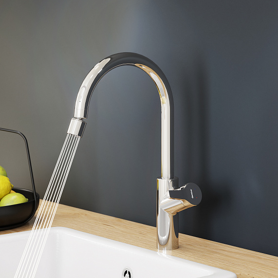 Смеситель для кухни Damixa Eclipse 310722000 высокий, хром