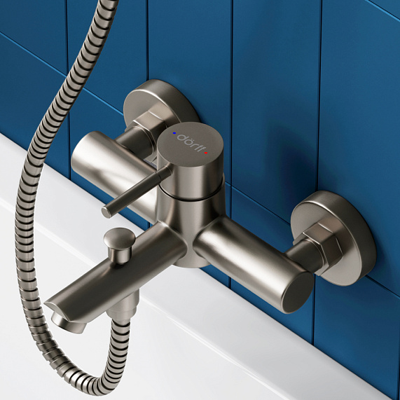 Смеситель для ванны и душа Dorff Logic D3010000SS никель