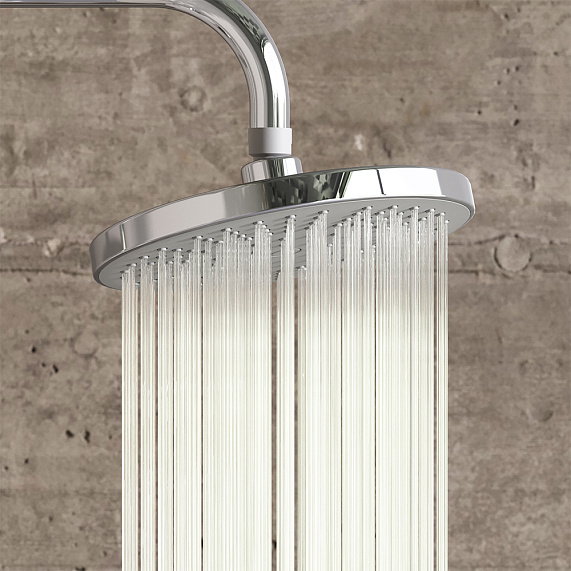 Душевая система Damixa Origin One 978100000 стойка с тропическим душем, хром