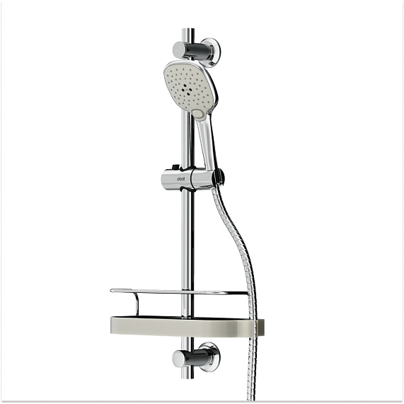 Душевой гарнитур Dorff Prime D0140000 штанга, шланг, лейка 3 режима, хром
