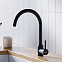 Смеситель для кухни Dorff Logic D3007022 высокий, черный
