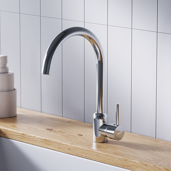 Смеситель для кухни Dorff Logic D3007000 высокий, хром