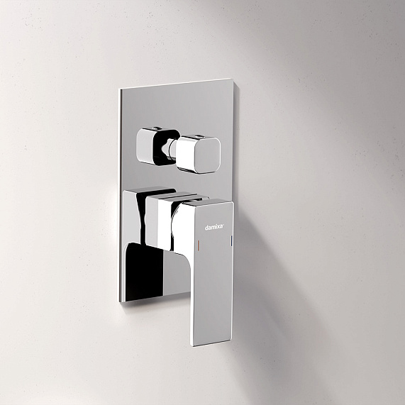 Встраиваемая душевая система Damixa Gala 953510000 хром: тропический верхний душ, ручной душ, излив