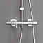 Душевая система Dorff Futura D0710500 стойка с тропическим душем, смесителем, термостатом, изливом, хром