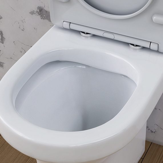 Унитаз напольный Damixa Skyline DX35C8600SC безободковый с сиденьем микролифт, белый