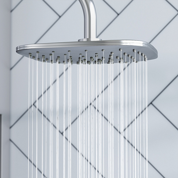 Душевая система Damixa Eclipse 931000000 стойка с тропическим душем, хром