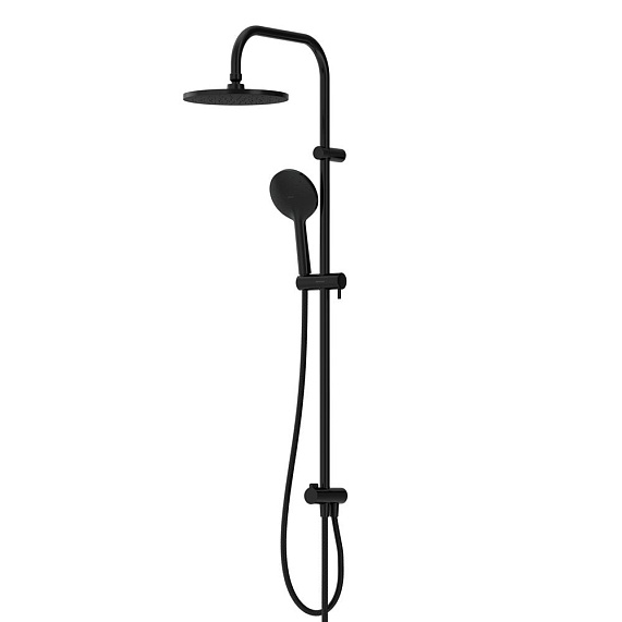 Душевая система Damixa Jupiter 977000300 стойка с тропическим душем, черная