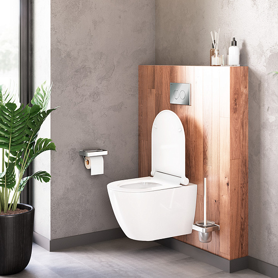 Унитаз подвесной Damixa Apollo DX22C1700SC безободковый с сиденьем микролифт, белый