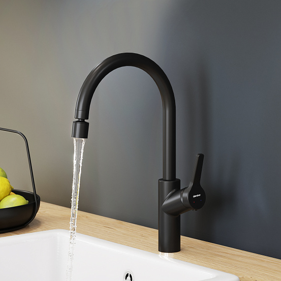 Смеситель для кухни Damixa Eclipse 310722300 высокий, черный