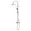Душевая система Dorff Futura D0710500 стойка с тропическим душем, смесителем, термостатом, изливом, хром