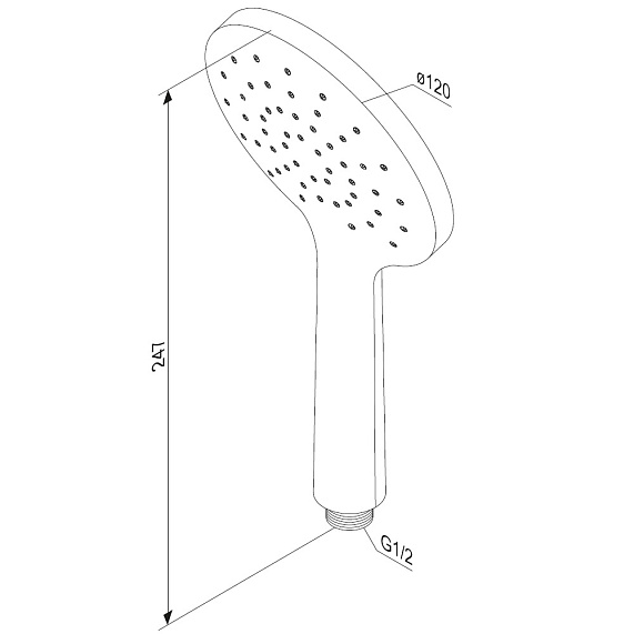 Лейка для душа Damixa Jupiter 977020000 хром