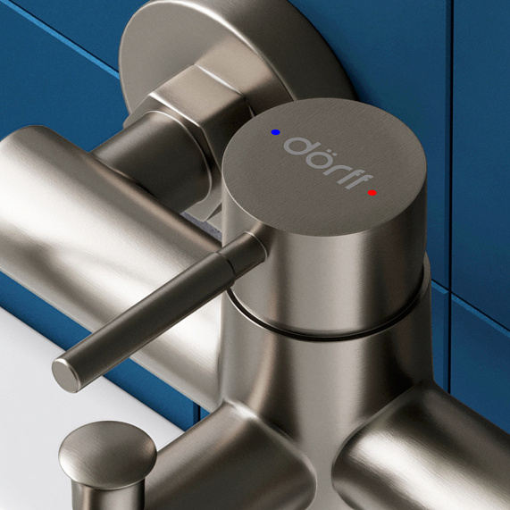 Смеситель для ванны и душа Dorff Logic D3010000SS никель