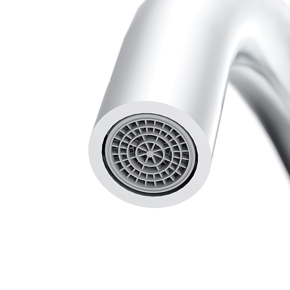 Смеситель для кухни Damixa Origin Balance 790730000 высокий, белый, с хромированным изливом