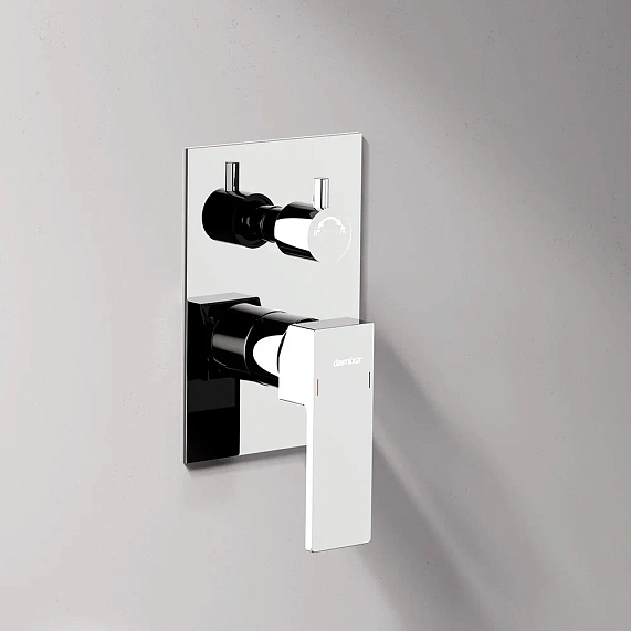 Встраиваемая душевая система Damixa Gala 953530000 хром: тропический верхний душ, ручной душ