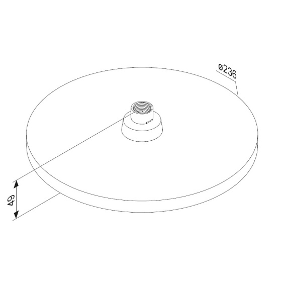 Тропический душ (лейка) Damixa Apollo 947050000 хром